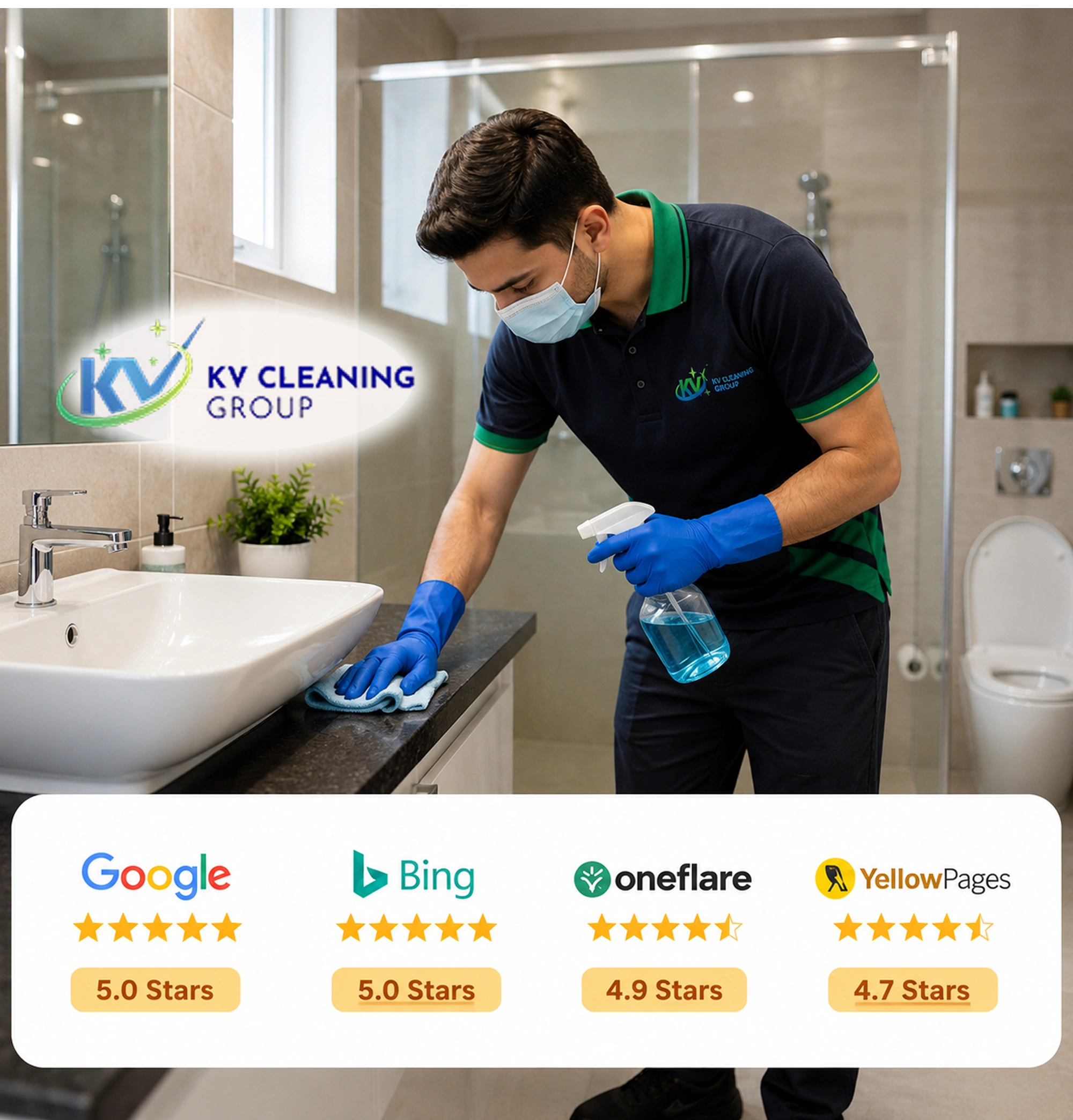 KV Cleaning professional bathroom cleaning services in Sydney