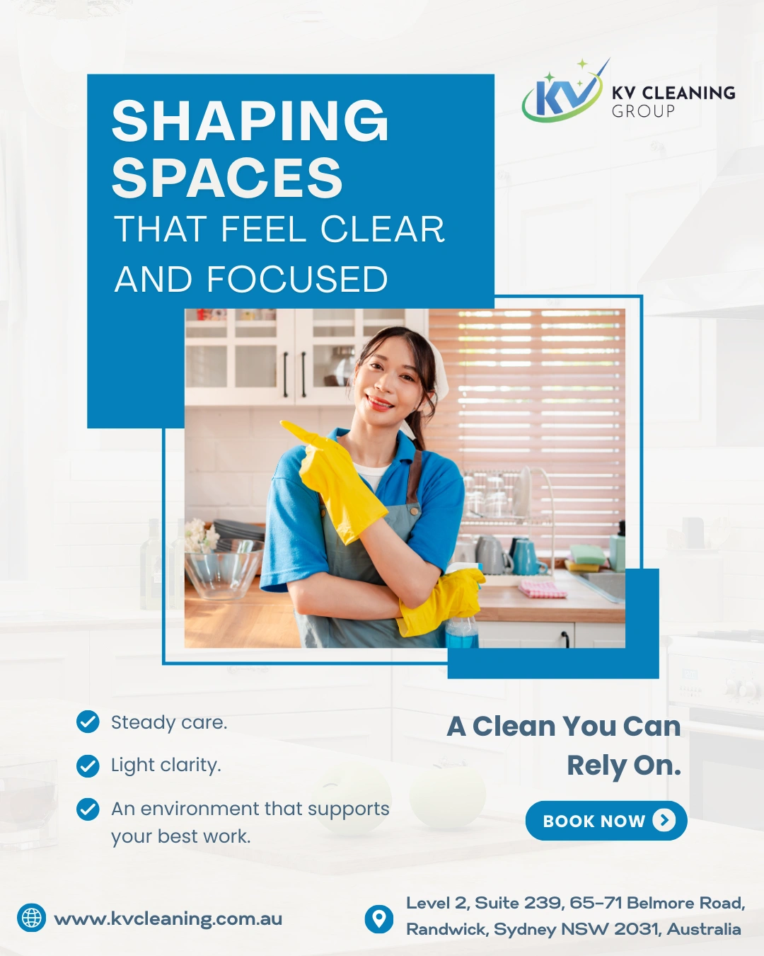Commercial cleaning expertise by KV Cleaning Group Sydney
