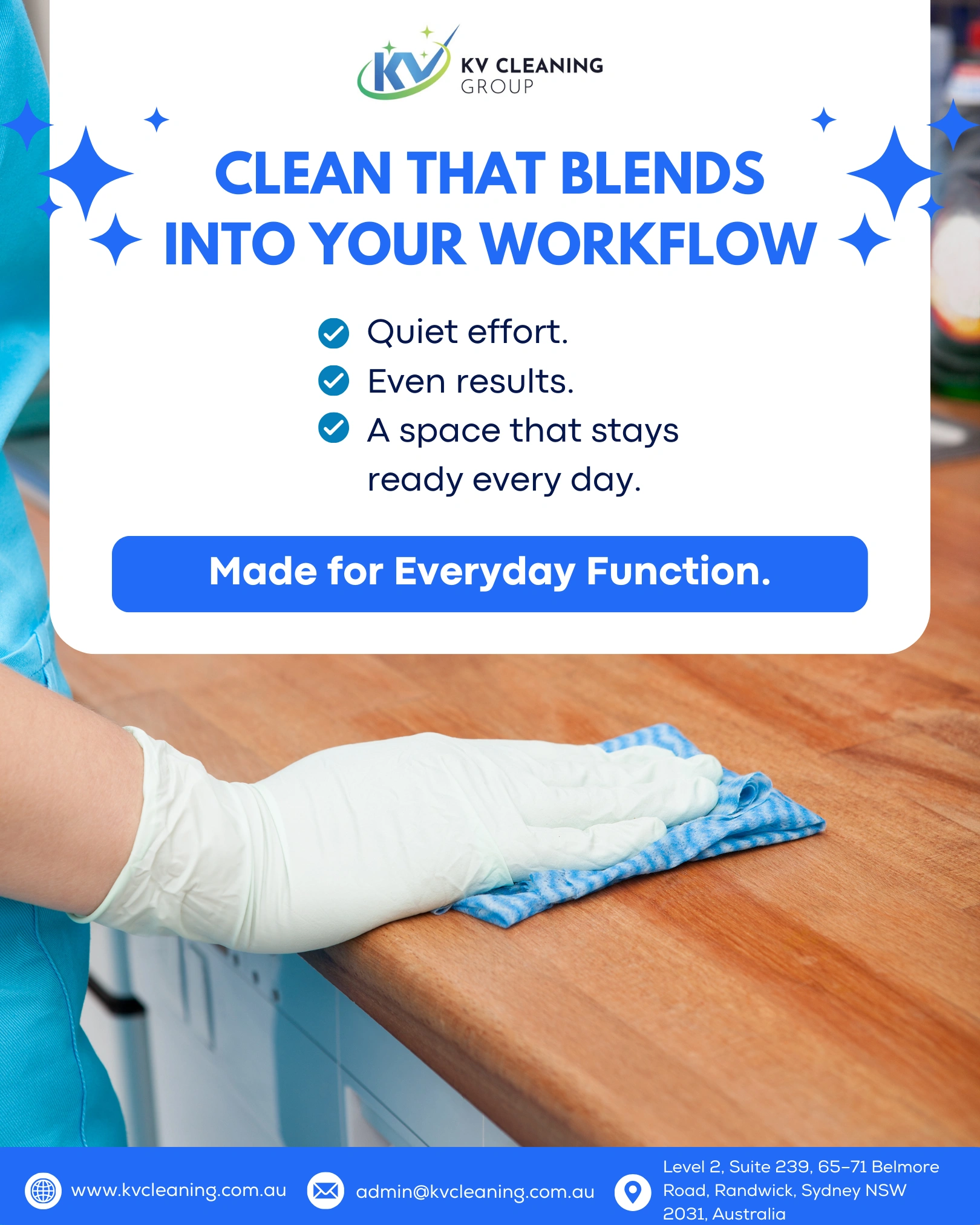 Office cleaning and sanitation portfolio image Sydney