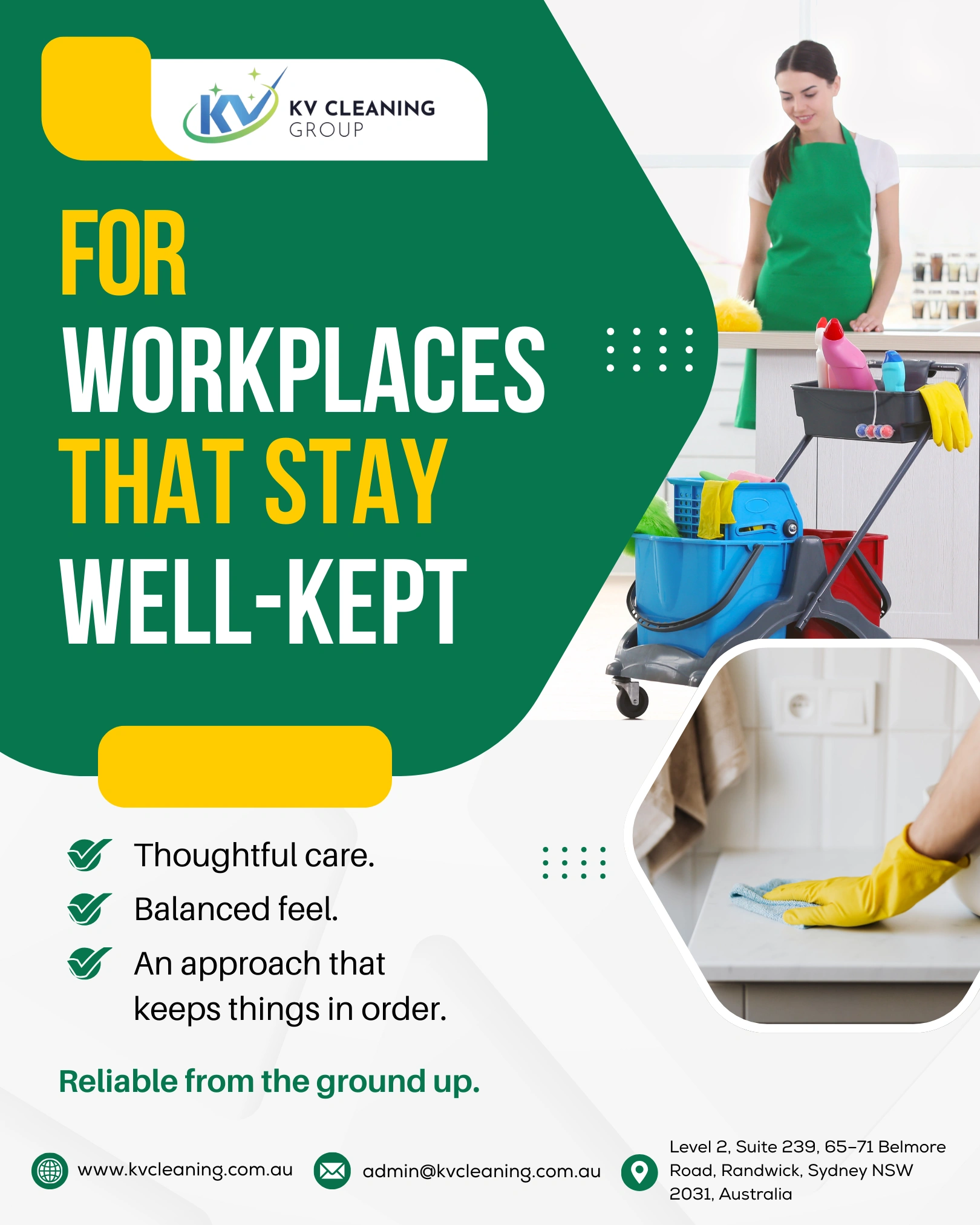 Commercial workspace cleaning solutions Sydney Australia