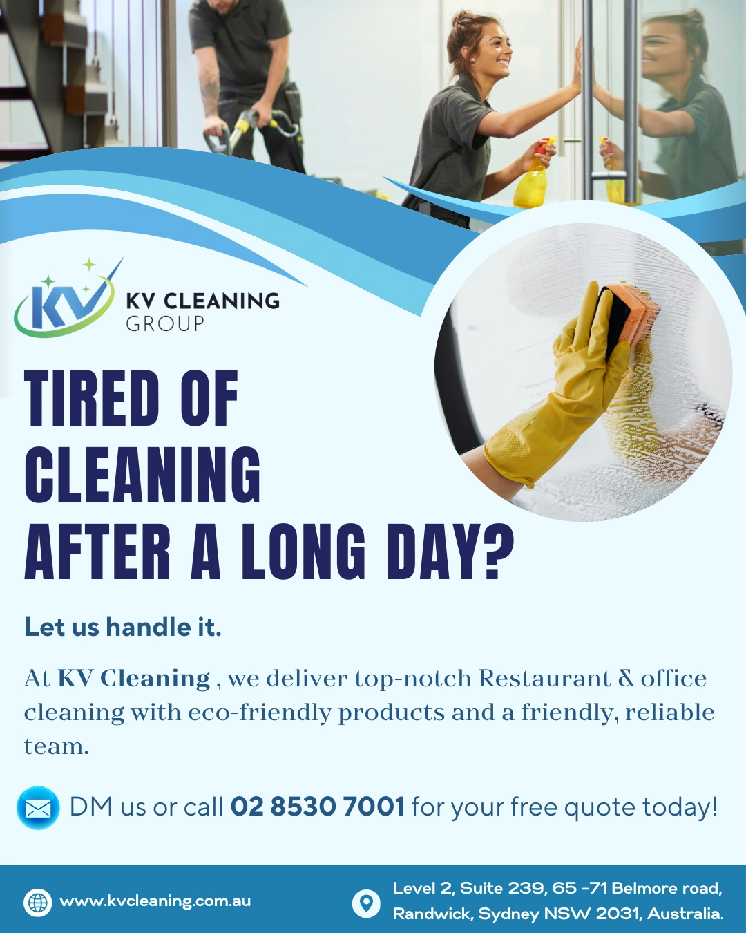 Office sanitation and hygiene cleaning service Sydney