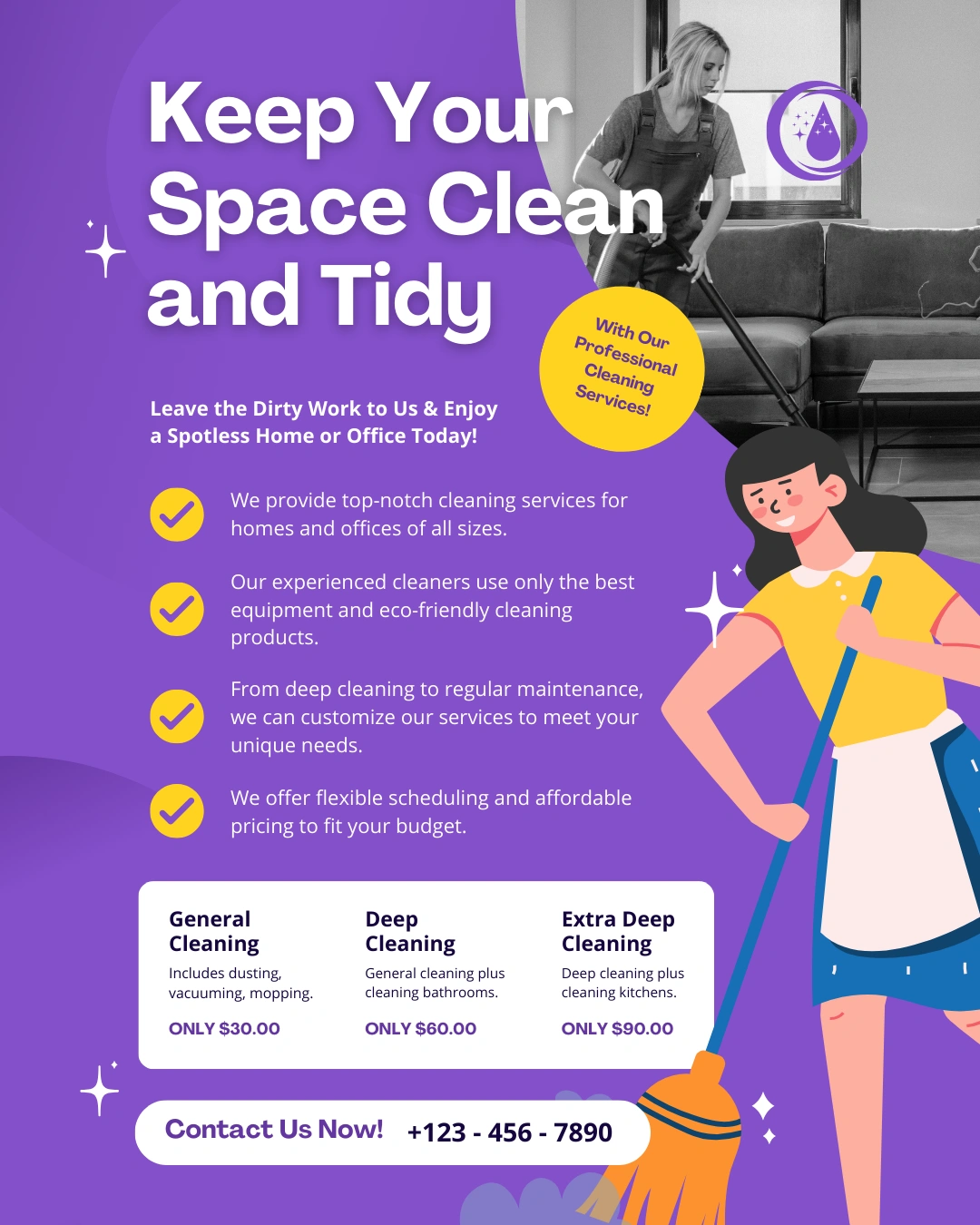 Office and industrial cleaning service portfolio Sydney