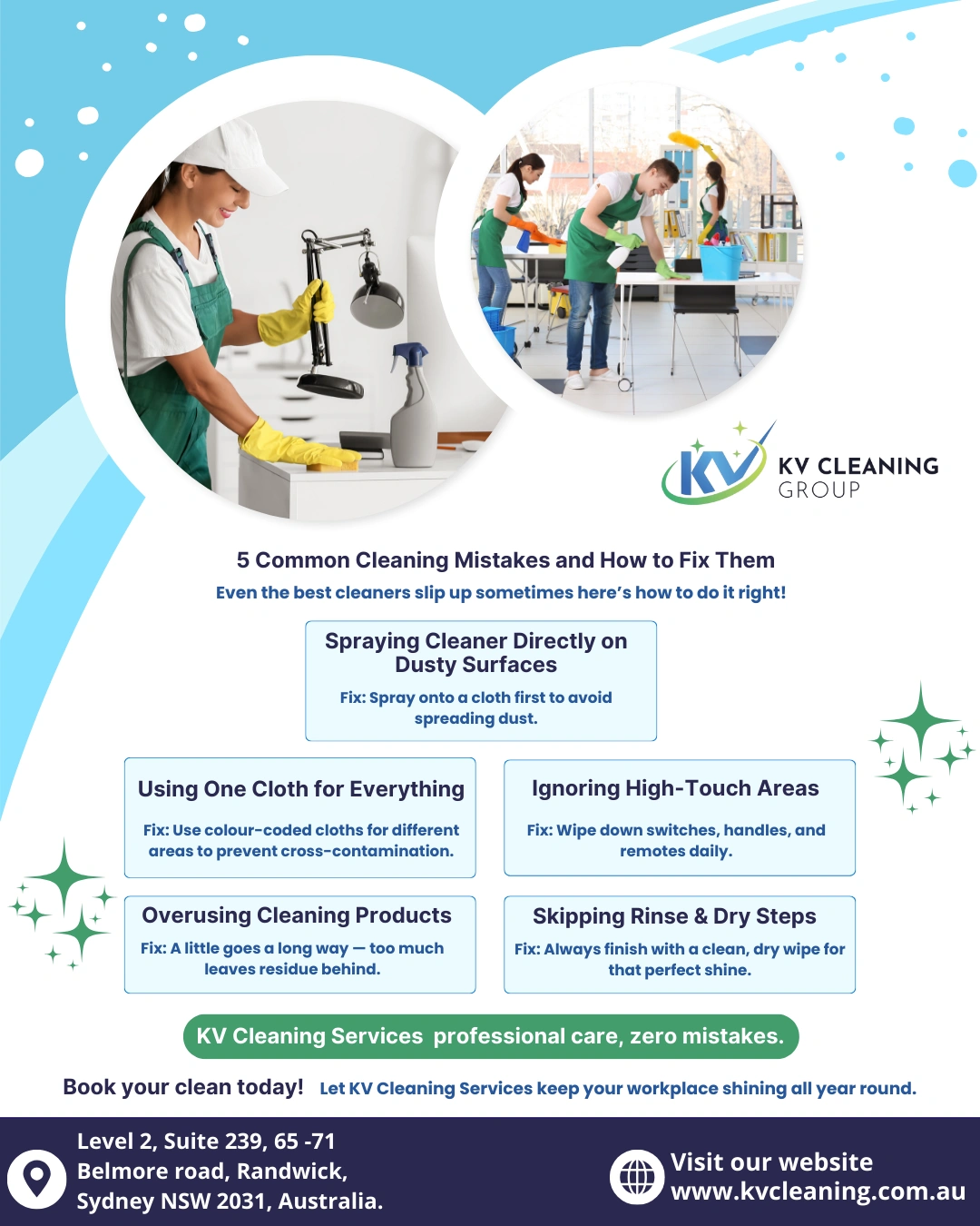 Commercial cleaning specialists delivering quality results Sydney