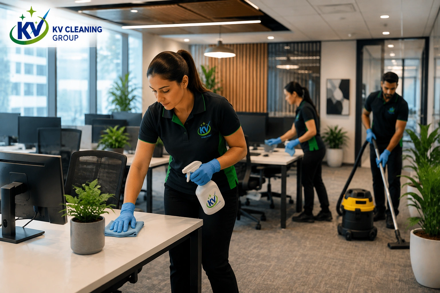 KV Cleaning Group team providing reliable commercial cleaning services in Sydney