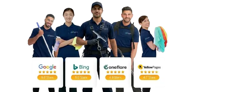 KV Cleaning Group professional cleaning team