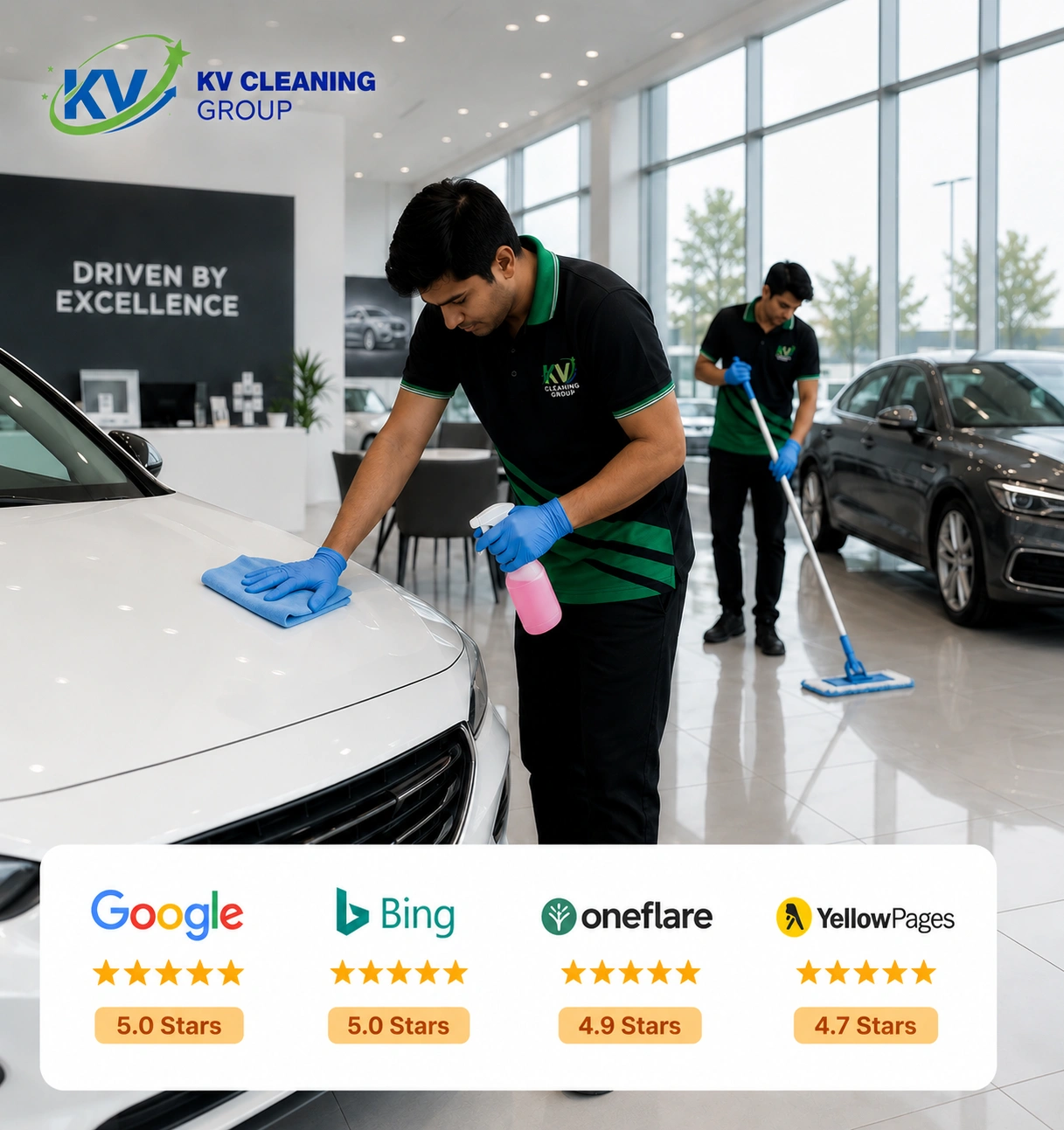 Professional showroom cleaning in Sydney