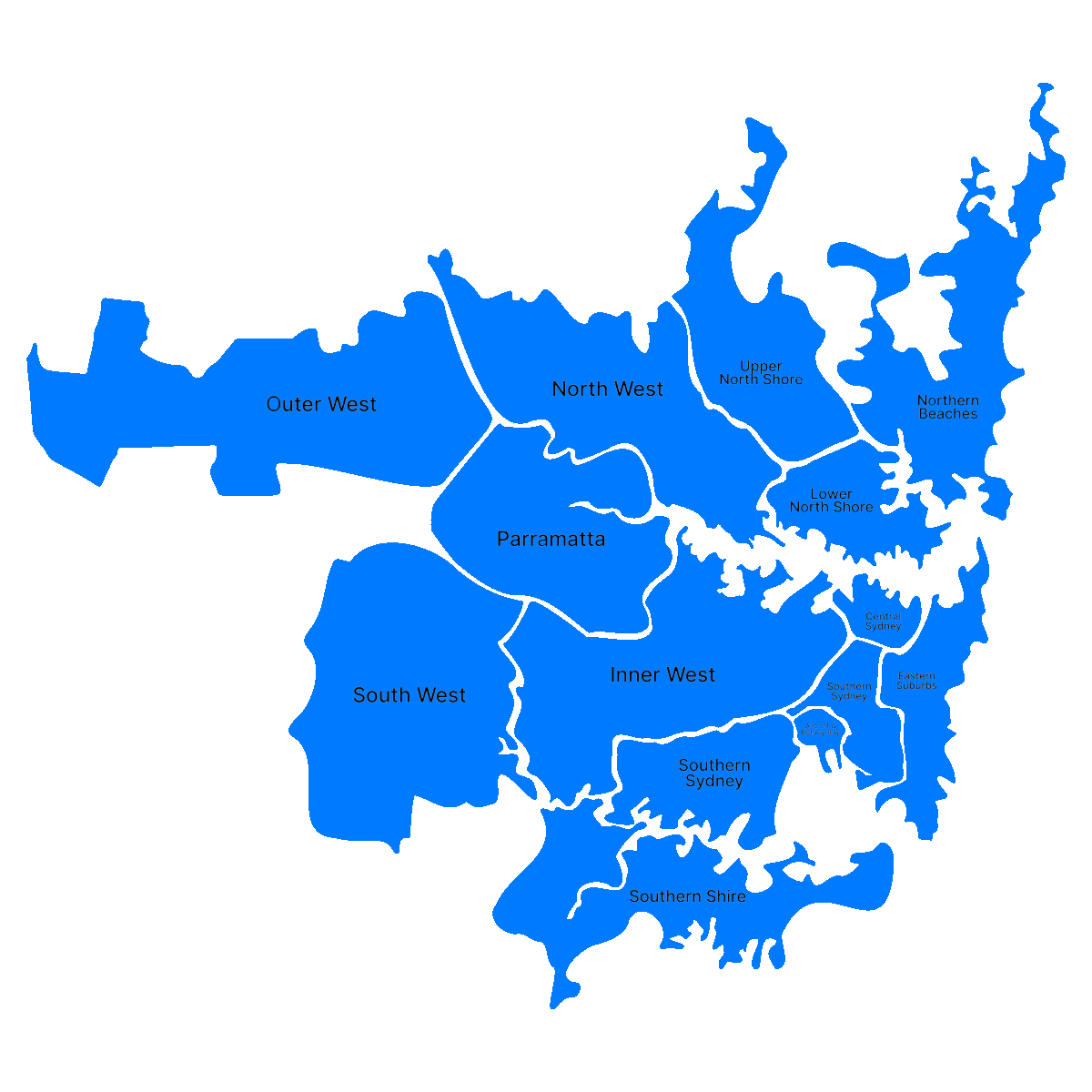 Sydney Cleaning Map