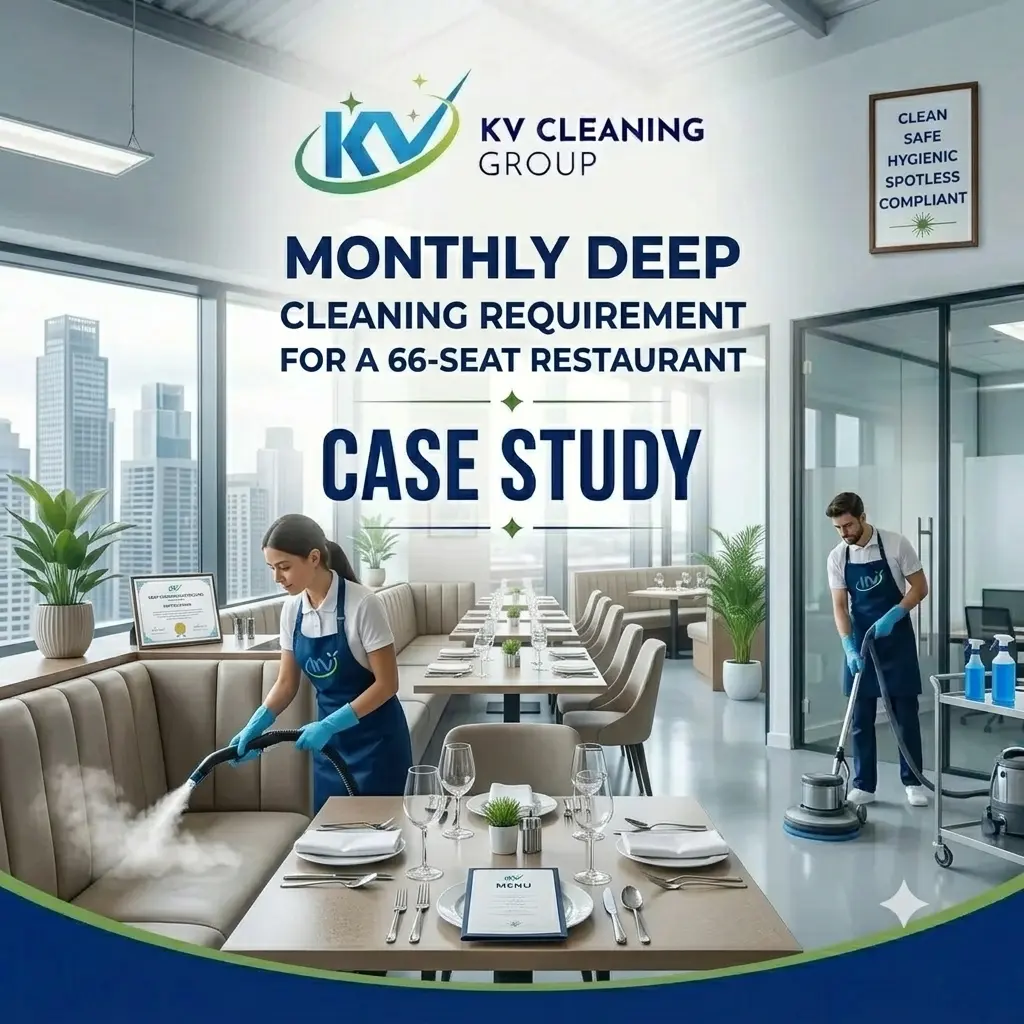 Monthly Deep Cleaning Requirement for a 66-Seat Restaurant