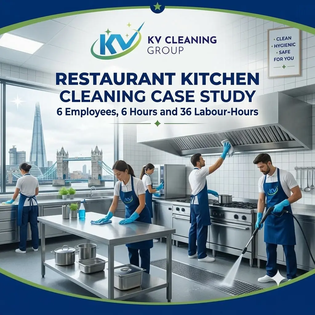 Restaurant Kitchen Cleaning Case Study: 6 Employees, 6 Hours and 36 Labour-Hours
