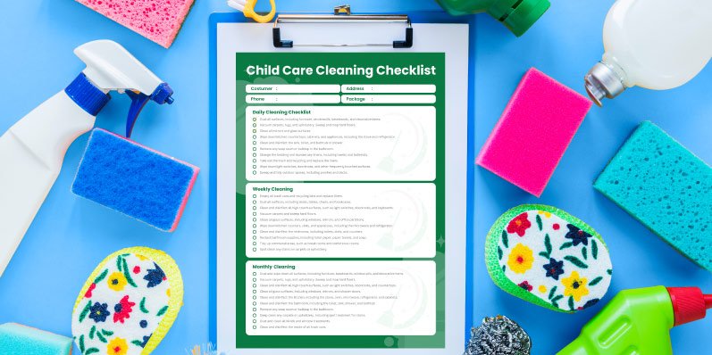 Childcare Cleaning Checklist