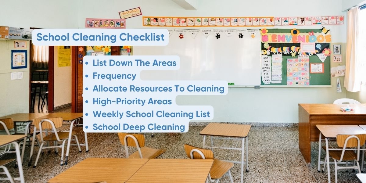 Schedule for school cleaning